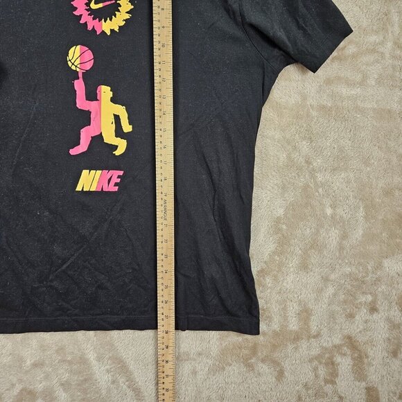 Nike Dri-Fit T-Shirt Men's Size L Black Festival Basketball Short Sleeve Tee - Picture 3 of 10
